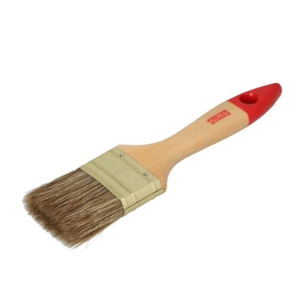 "50mm Flat Paint Brush for Acrylic Paint with Natural Bristles image"