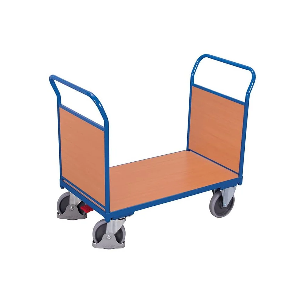 "Double Wall Cart, 400 kg Capacity, EasySTOP - Heavy Duty image"