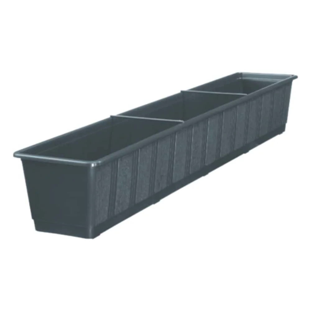"100cm Anthracite Plastic Planter Box image"
