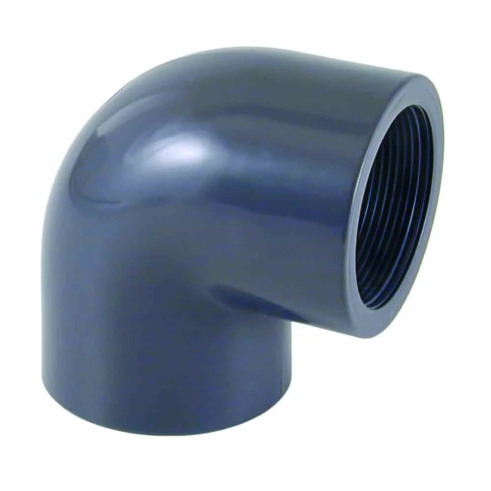 "50mm PVC Elbow 90 Degree with Female Thread image"
