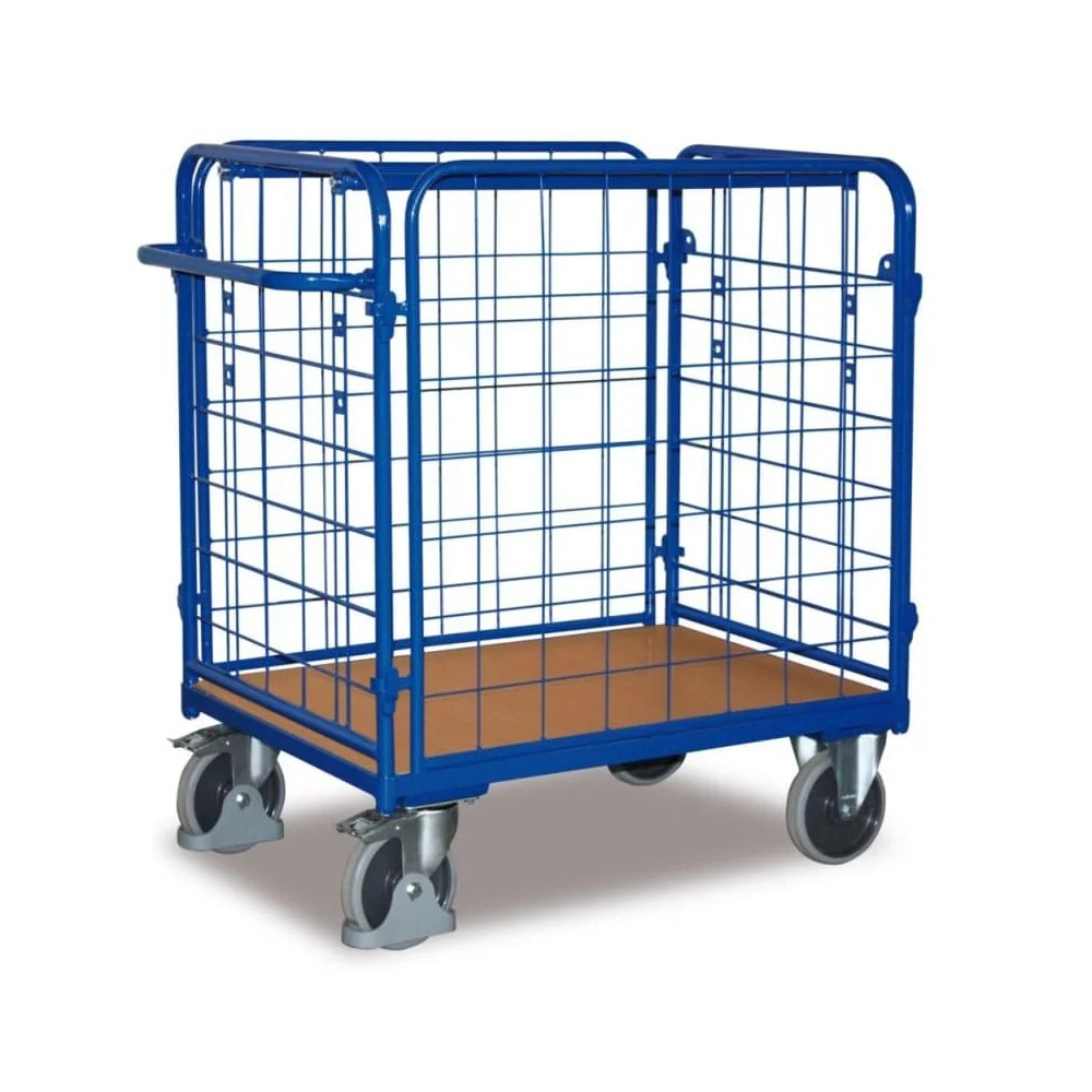 "Heavy Duty Platform Cart - 500kg Capacity, Four Sided Steel Cart image"