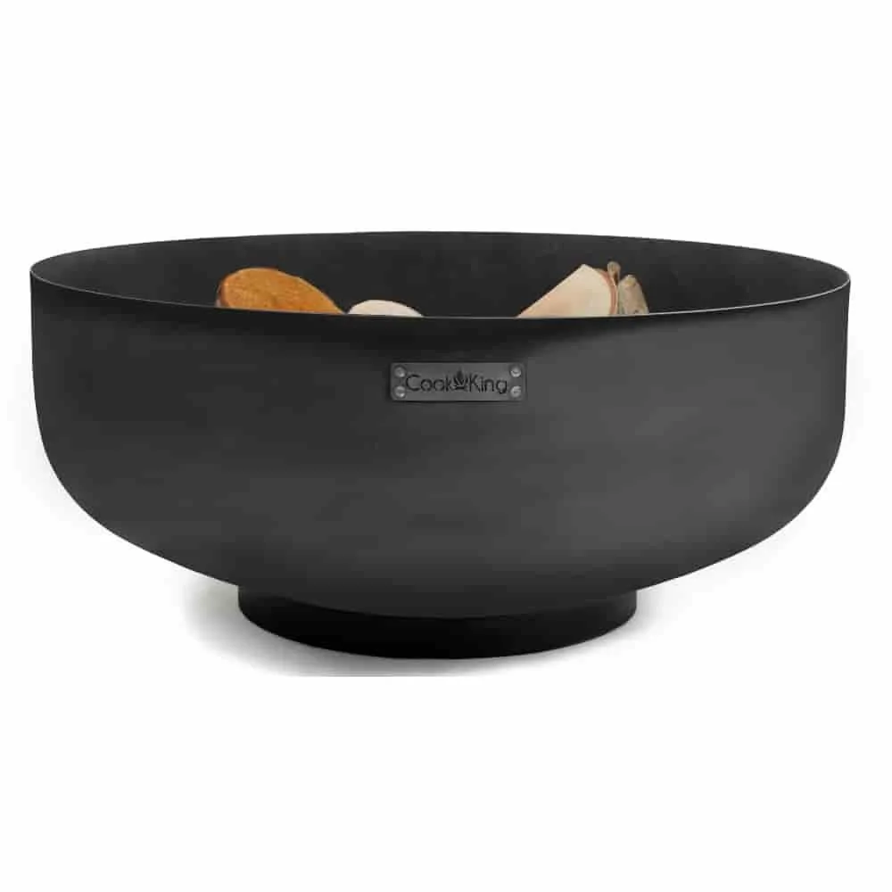 "XXL Fire Pit, 80cm Steel Garden Fire Bowl image"