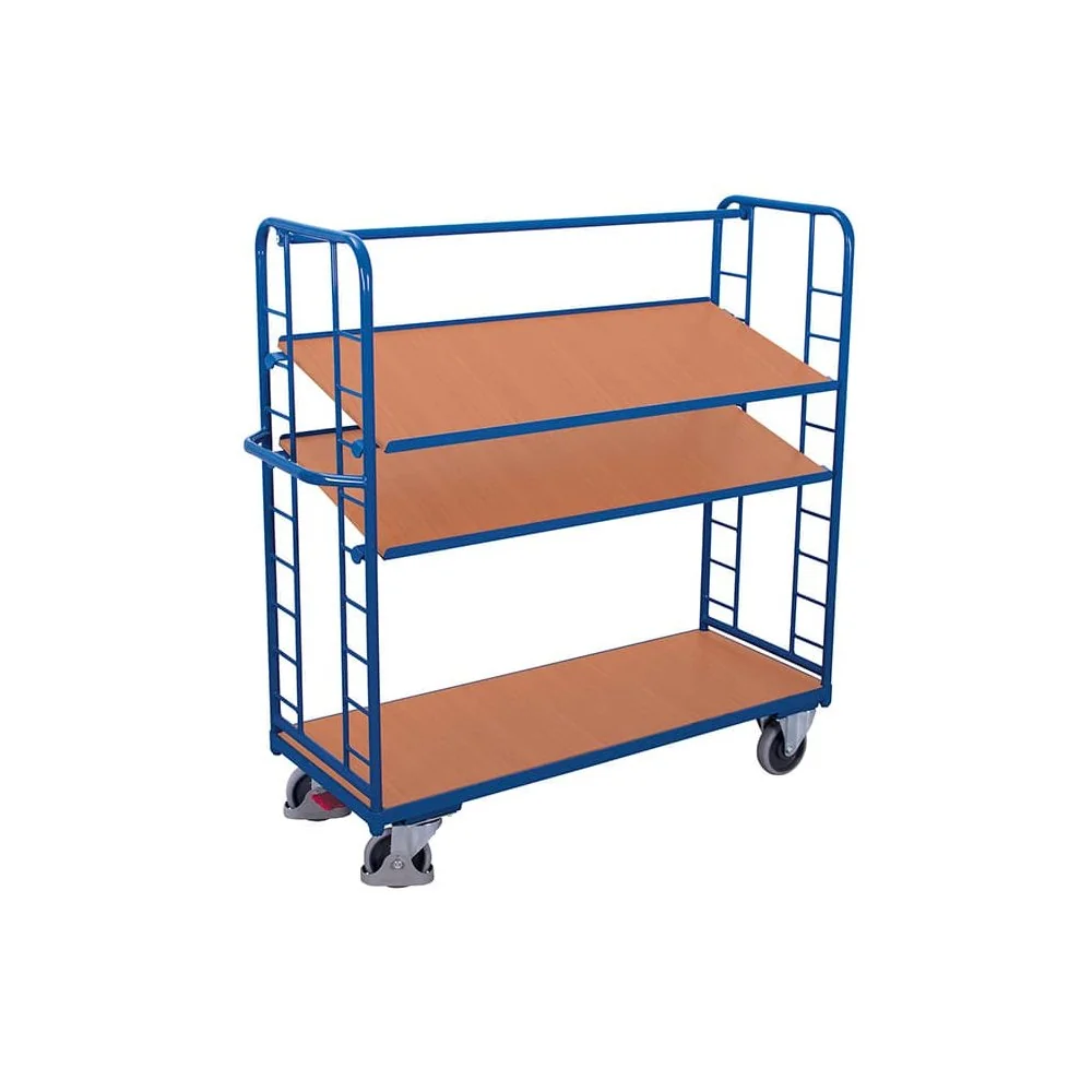 "3-Shelf Utility Cart, 400 kg Heavy Duty Rolling Cart image"