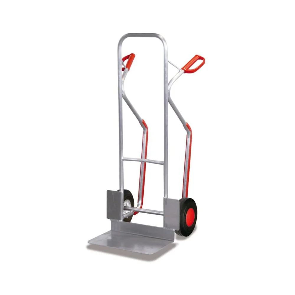 Aluminum Hand Truck, 200 kg Capacity, Solid Rubber Tires