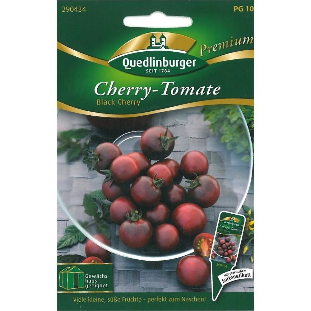 "Black Cherry Tomato Seeds - Heirloom Variety image"