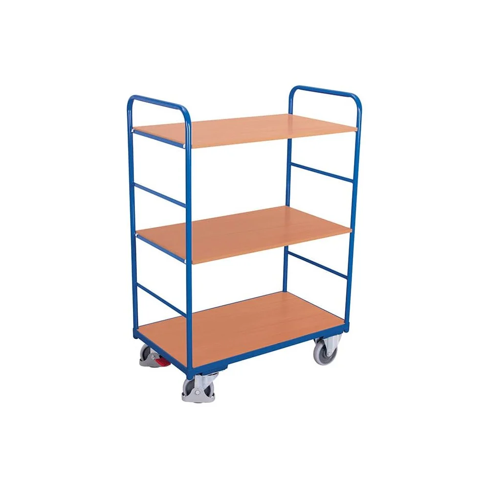 3-Tier Platform Trolley, Heavy-Duty Workshop Cart, 250 kg Capacity