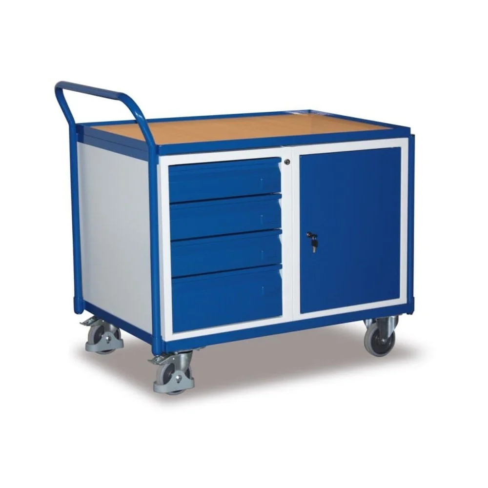 Mobile Tool Cabinet with Drawers, 250 kg Capacity