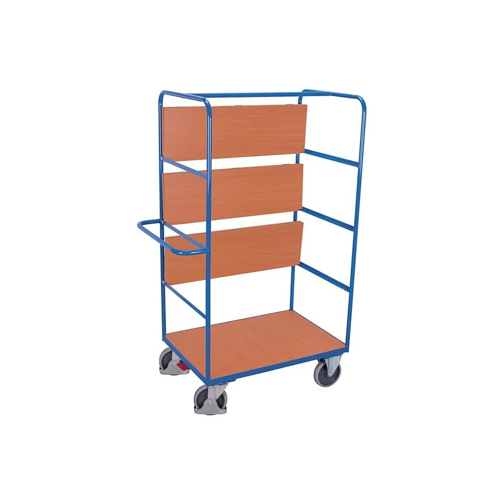 High Shelf Cart with 3 Foldable Shelves Type M + EasySTOP
