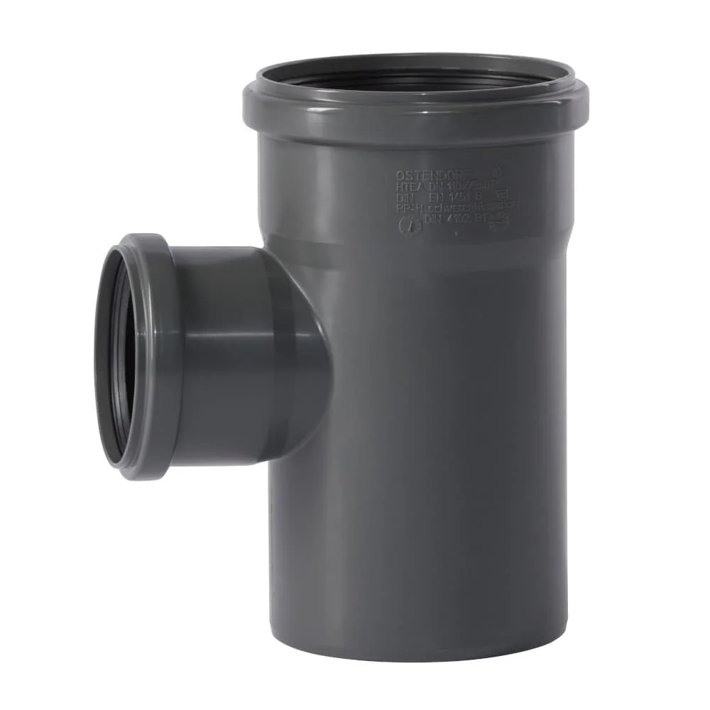 "Drain Pipe Branch 110/75, 87 Degree - Waste Pipe HT Branch image"