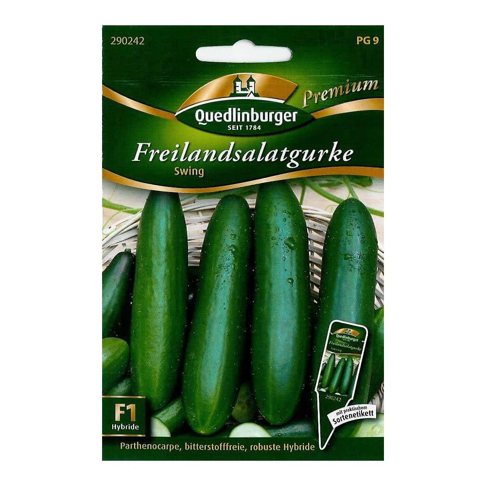 "Buy Salad Cucumber Seeds - Outdoor Swing F1 Variety image"