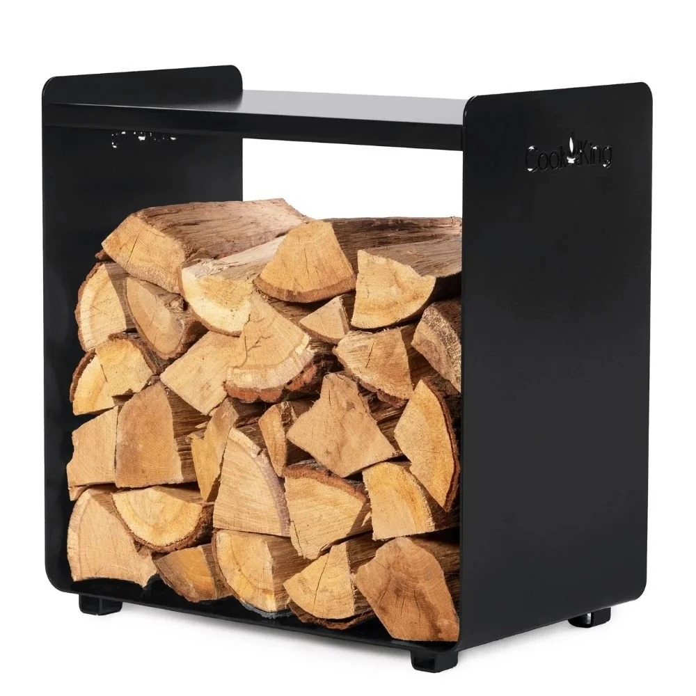 "Fuego Firewood Rack, Natural Steel Log Holder image"