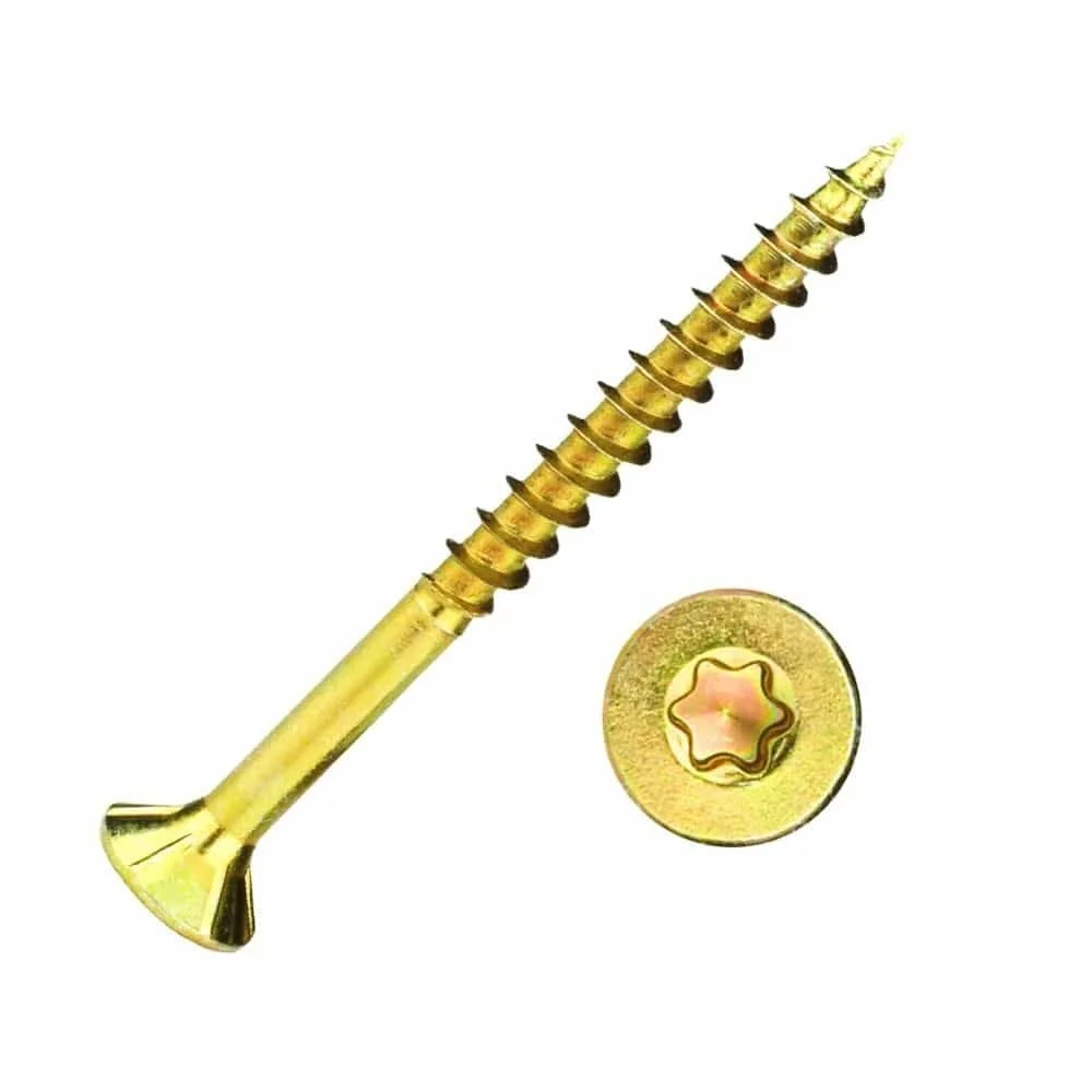 "3.5x40mm Chipboard Screws, Countersunk Head, Partial Thread, 1000pcs image"