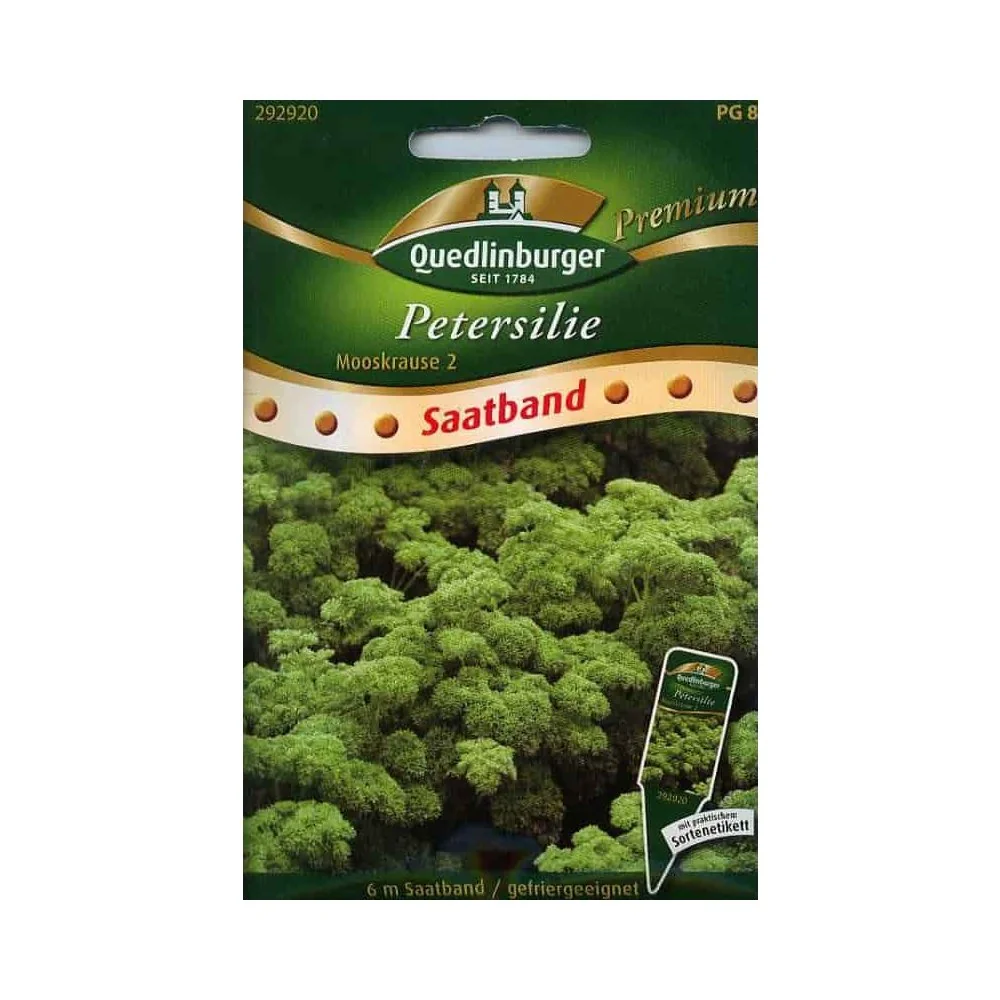 Moss Curled Parsley Seed Tape: Easy Planting