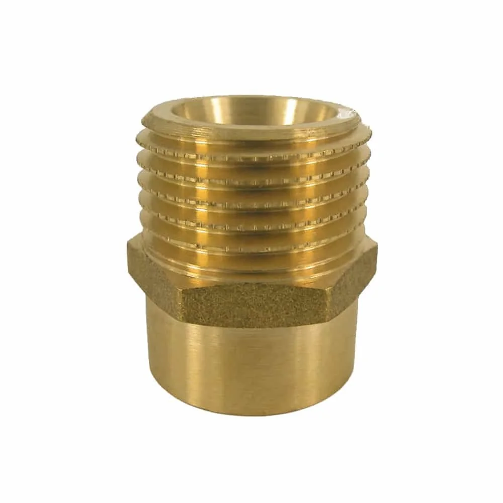 Brass Fitting Reducing Nipple 3/4 to 1 inch Adapter