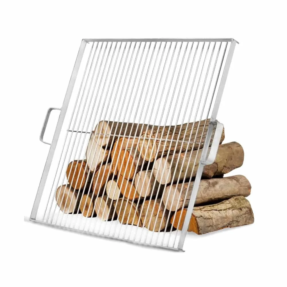 "Stainless Steel Grill Grate for 80cm Fire Pit - 58x58cm Square Grill image"