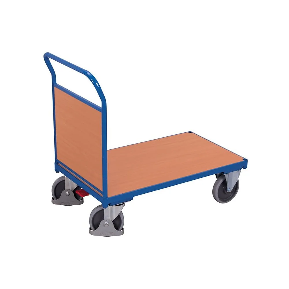 "500 kg Platform Trolley with EasySTOP, Heavy Duty Cart image"