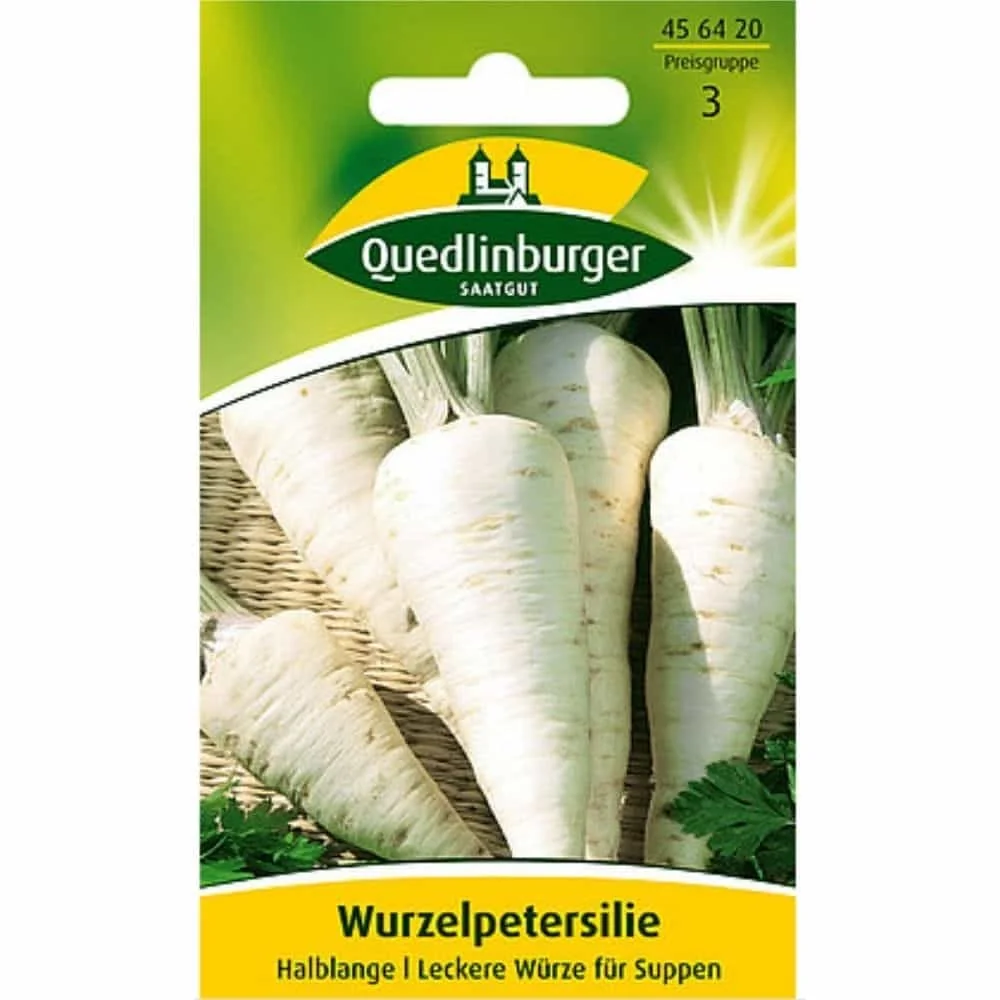 "Parsley Root Seeds - Halblange Variety for Soup & Cooking image"
