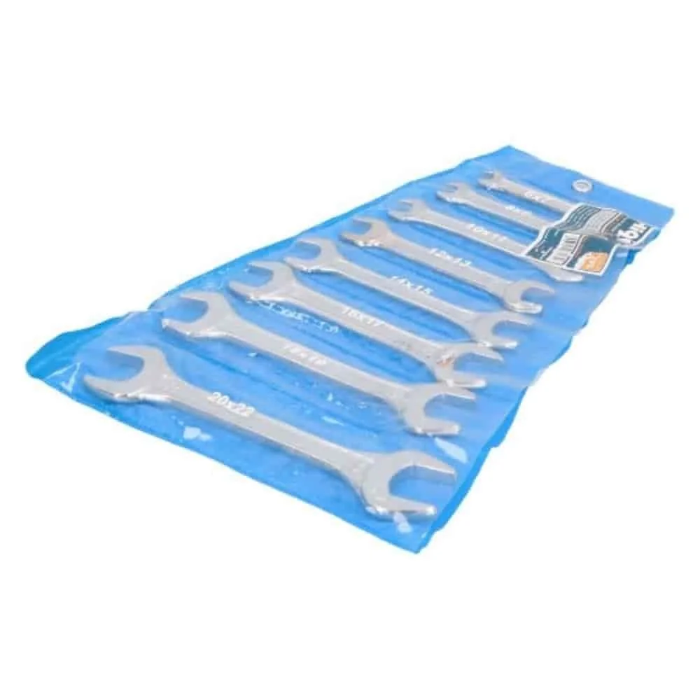 "Open End Wrench Set, 8-Piece Metric Wrench Set (6-22mm) image"