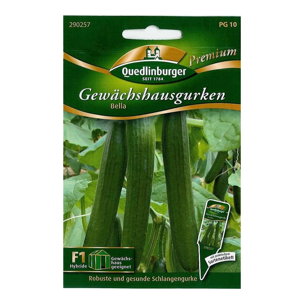 "Bella F1 Greenhouse Cucumber Seeds image"