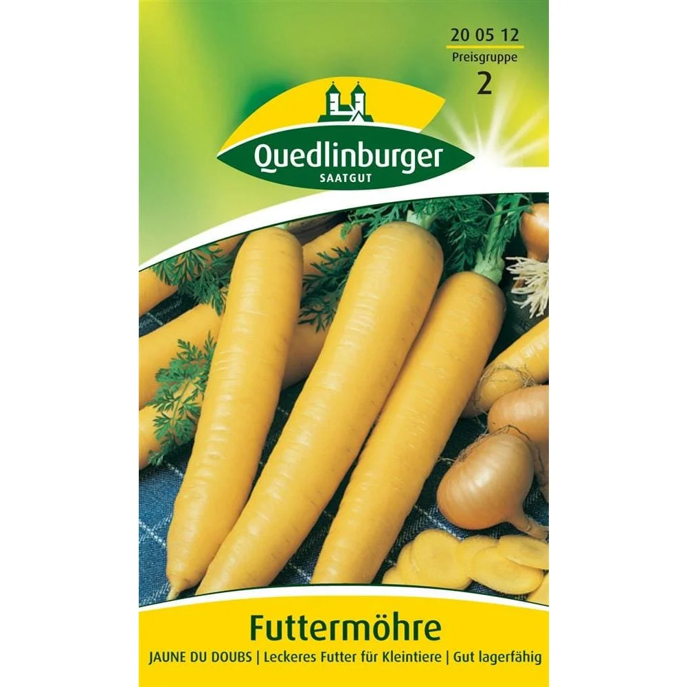"Jaune Du Doubs Fodder Carrot Seeds - Yellow Carrots for Animal Feed image"