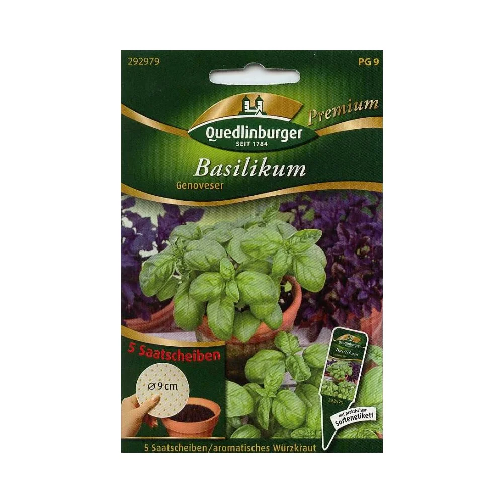 Genovese Basil Seed Disc: Easy Grow Basil Plant