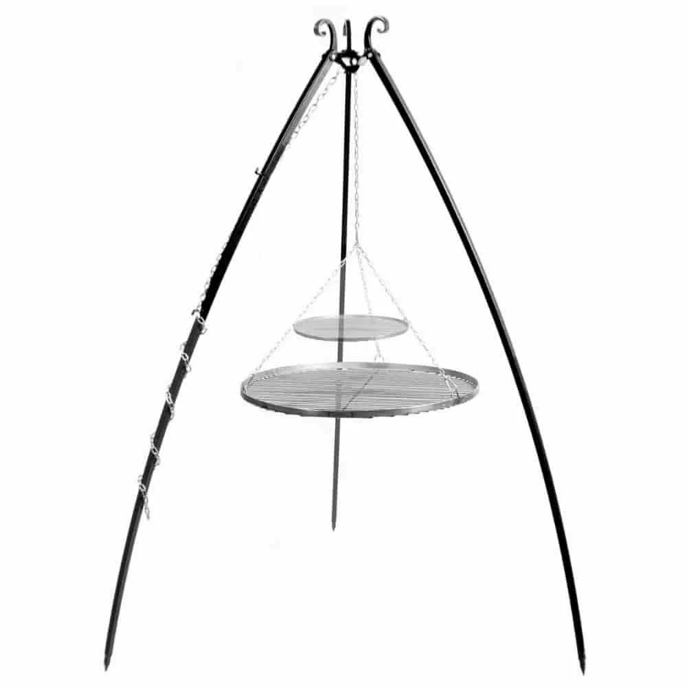 "Swivel Grill Set 200 cm with Double Grill 80/40 cm Tripod image"