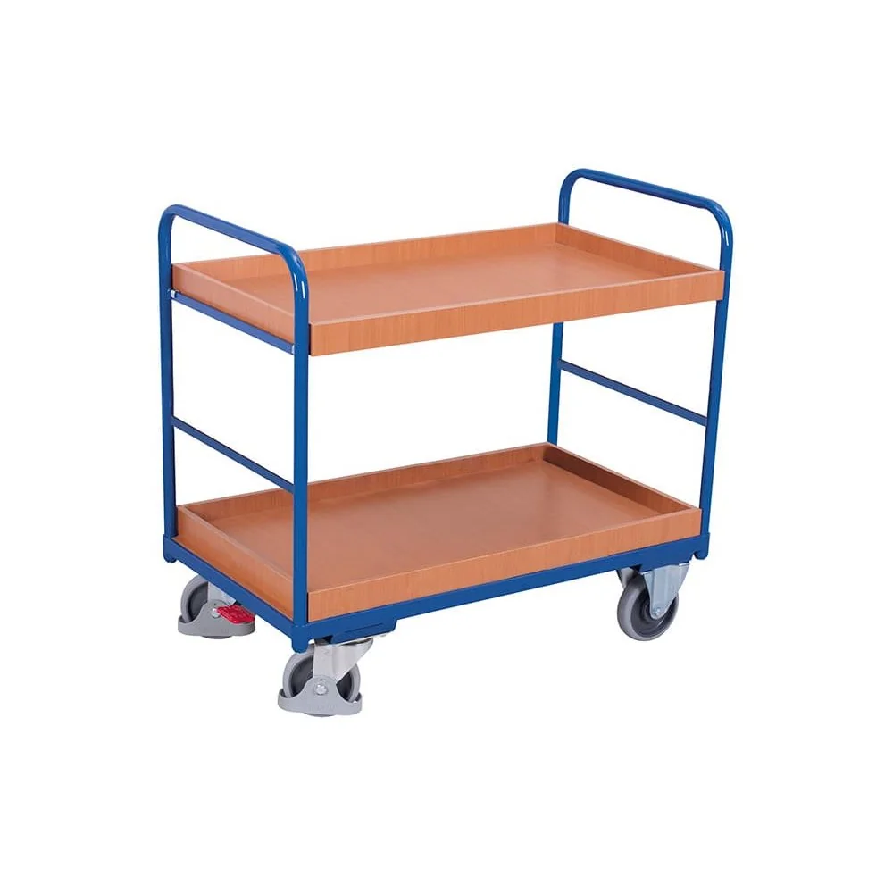 "Rolling Utility Cart - 2 Shelf, 250 kg Capacity, EasySTOP image"