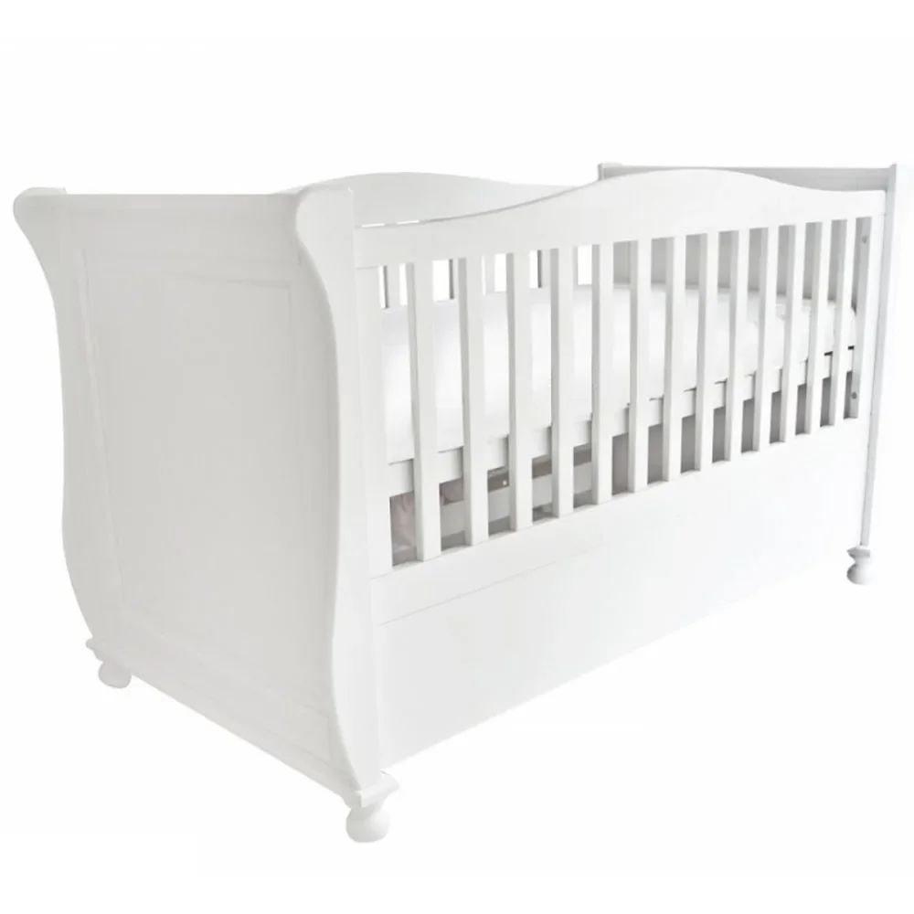 "Caramella baby bed "Romantik" 140 x 70 white image"