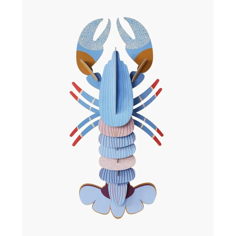 "Studio Roof 3D lobster lavender cardboard image"