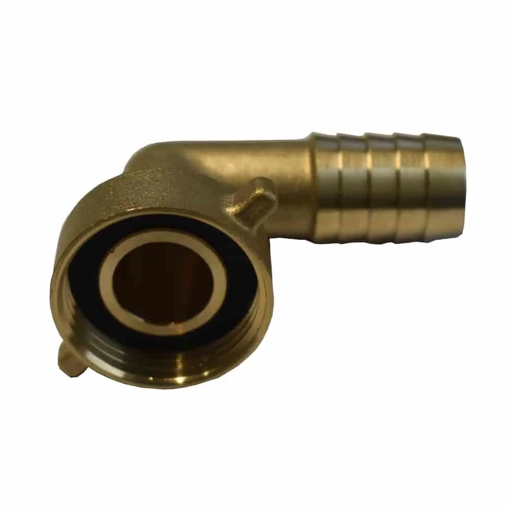 "Brass Hose Fitting 1 inch Angle 19 mm Hose Connector image"