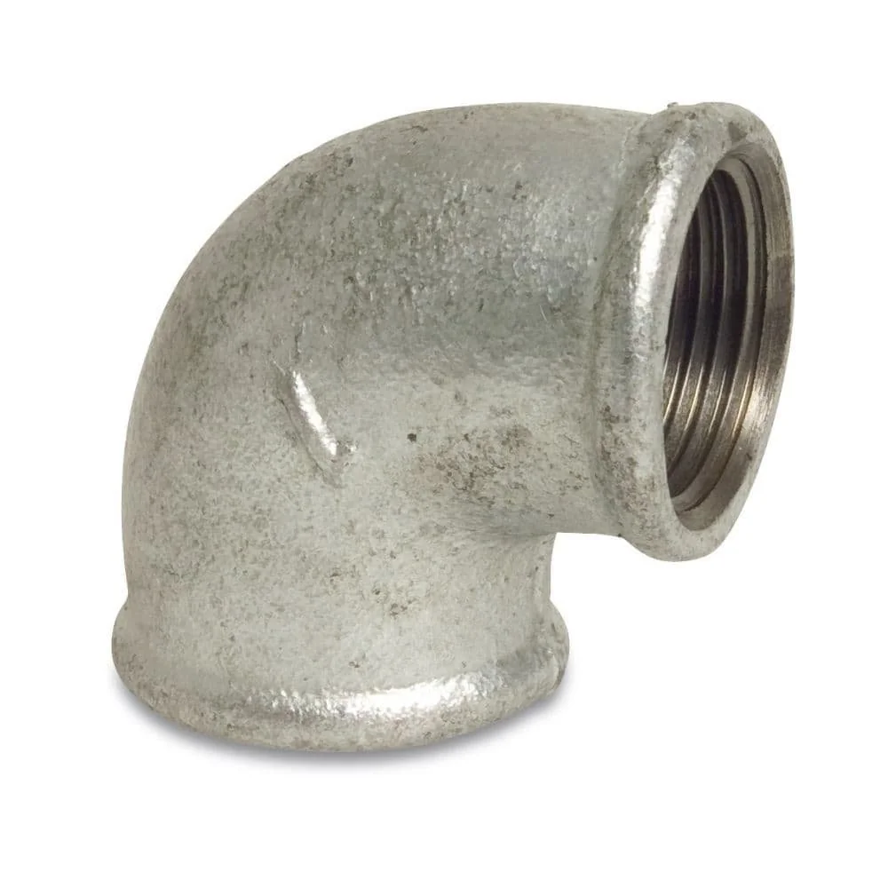 "Malleable Iron 90 Degree Elbow Fitting, 1 Inch Threaded image"