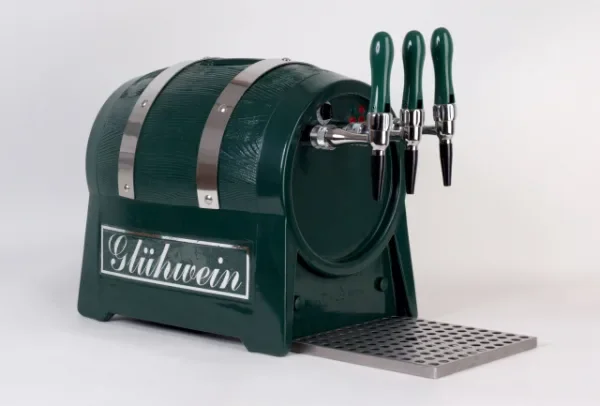 "Mulled wine dispenser, beverage heater - 3-line, 6 kW, with integrated self-priming wine pumps image"