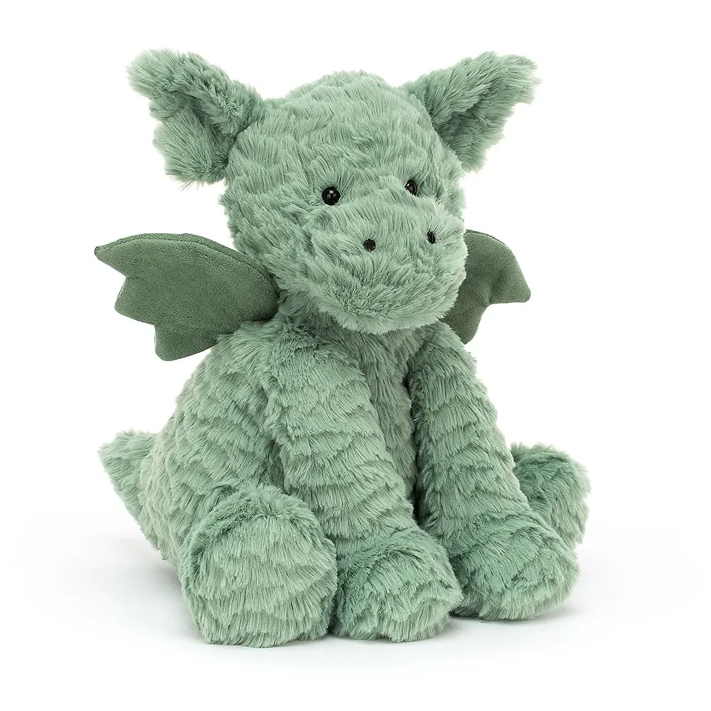 "Jellycat Soft Toy, Cuddly toy - Fuddlewuddle Dragon, 23 x 10 cm image"