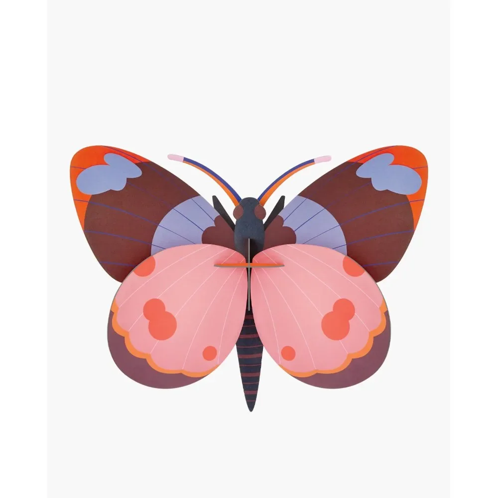 Studio Roof 3D butterfly pink cardboard