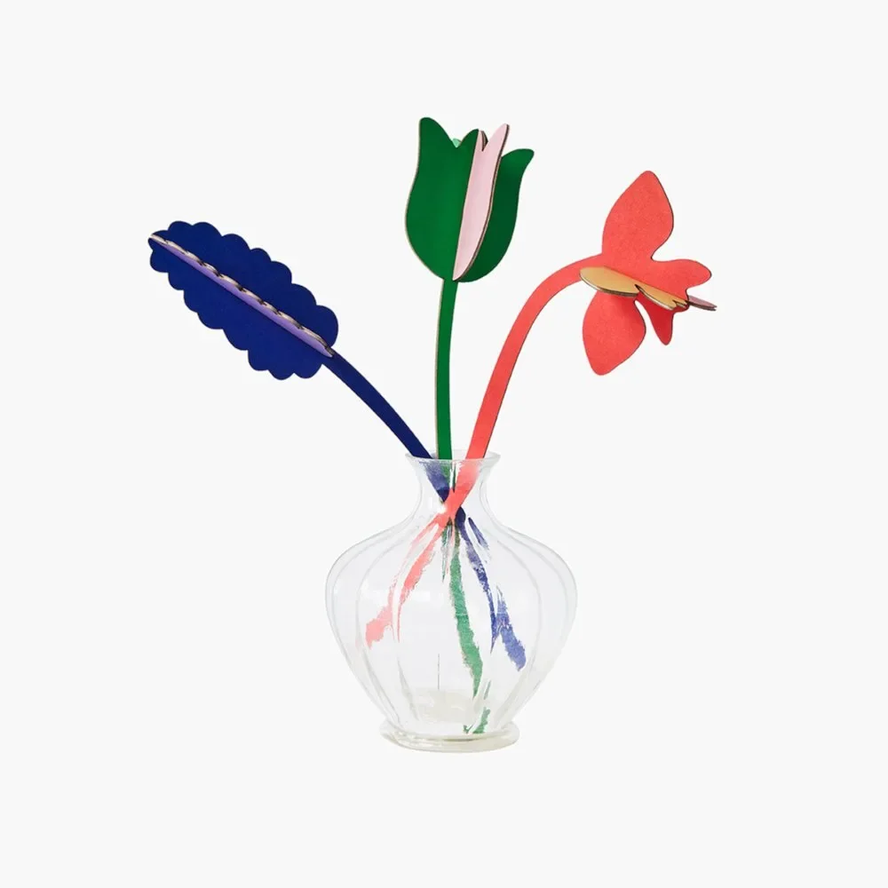 "Studio Roof 3D spring flowers cardboard image"