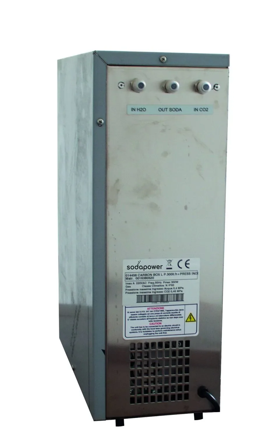 "Water dispenser, soda maker, carbonated water maker, sparkling water maker, warm carbonator - WC 220 INOX image"