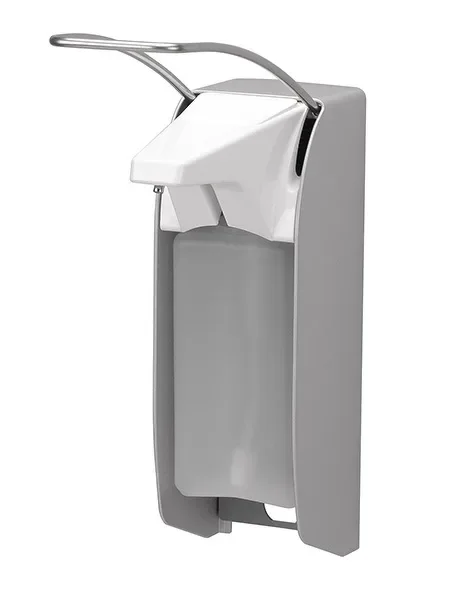 "Sanitiser dispenser, Soap dispenser - LH, aluminum, ingo-man plus version, 500 ml image"