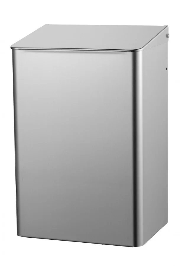 "Waste bin, trash bin - MQWB15E, stainless steel, 15 L image"