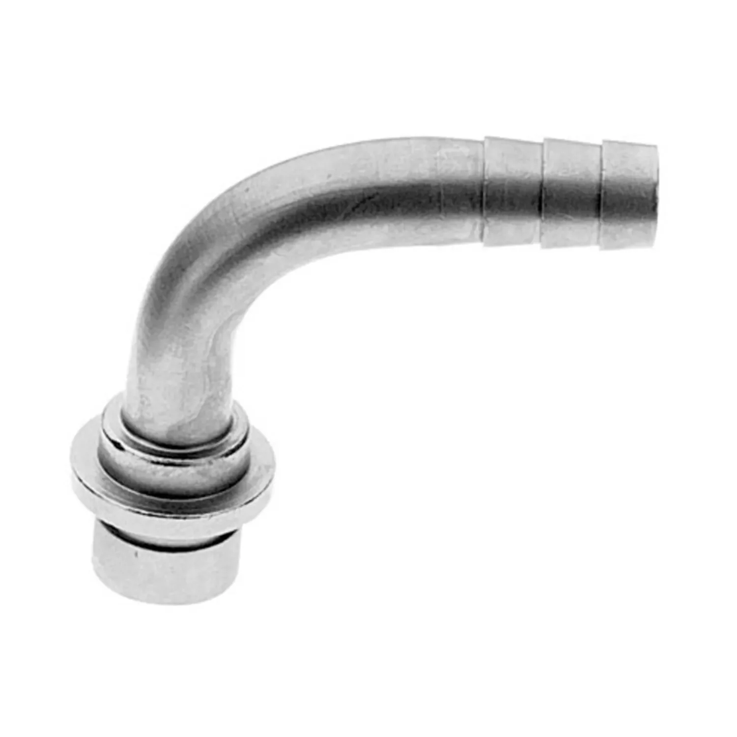 "Hose nozzle, Straight nozzle curved - for beer hose or CO2 hose, 10mm image"