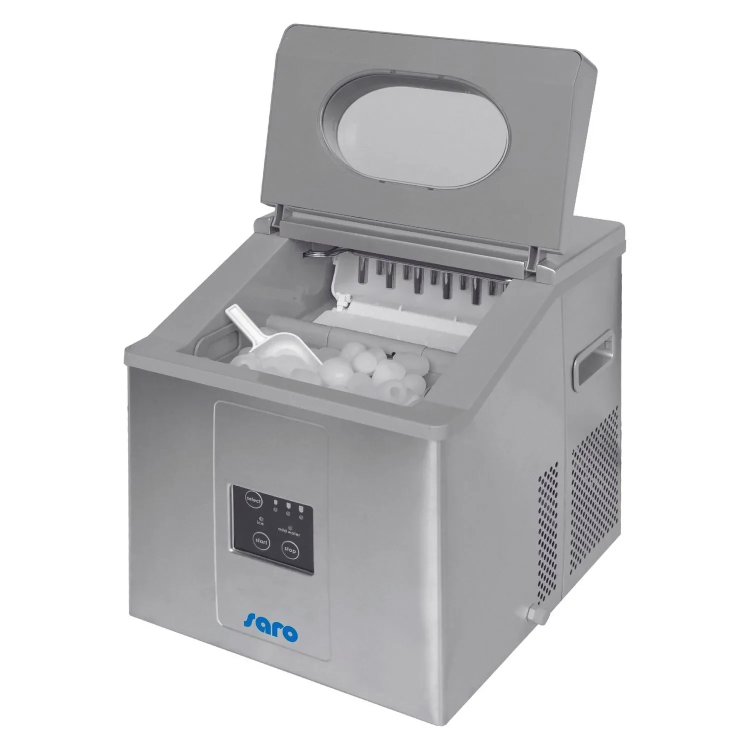 "Saro Ice machine, Ice maker - EB 15, Stainless Steel, with Large Capacity (15kg/24h) image"