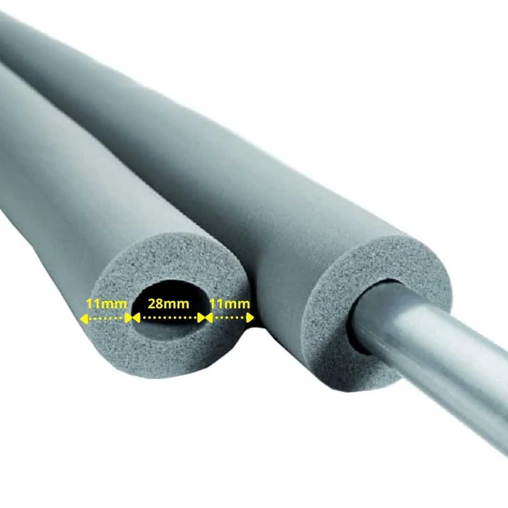 "AEROFLEX® SH pipe insulation 28 x 10 mm, 2 m, flexible closed-cell foam rubber insulation, black image"