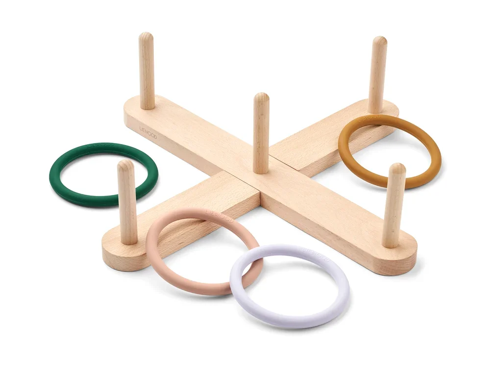 Liewood Ring Toss Game - Ivan, Color: Garden Green Multi Mix