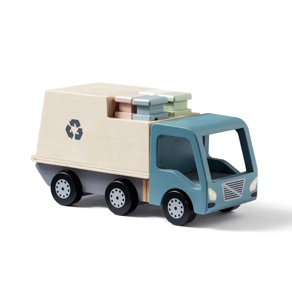 "Kids Concept Toys garbage truck wood image"