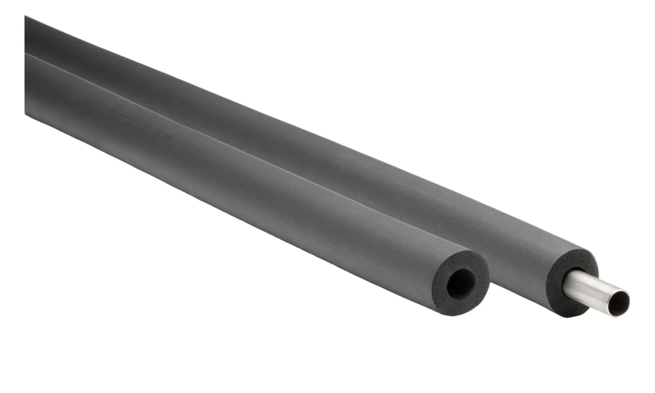 "AEROFLEX® SH Pipe Insulation, Pipe Insulation - 2m, Flexible Insulation Material from Closed-Cell Foam Rubber Base, Black - 18 x 10 mm image"