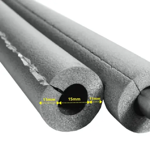 "AEROFLEX® SH XT self-adhesive pipe insulation, 2 m, closed-cell foam rubber, black, 15 x 10 mm image"