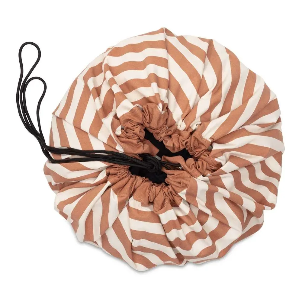 Play & Go game bag print strip brown