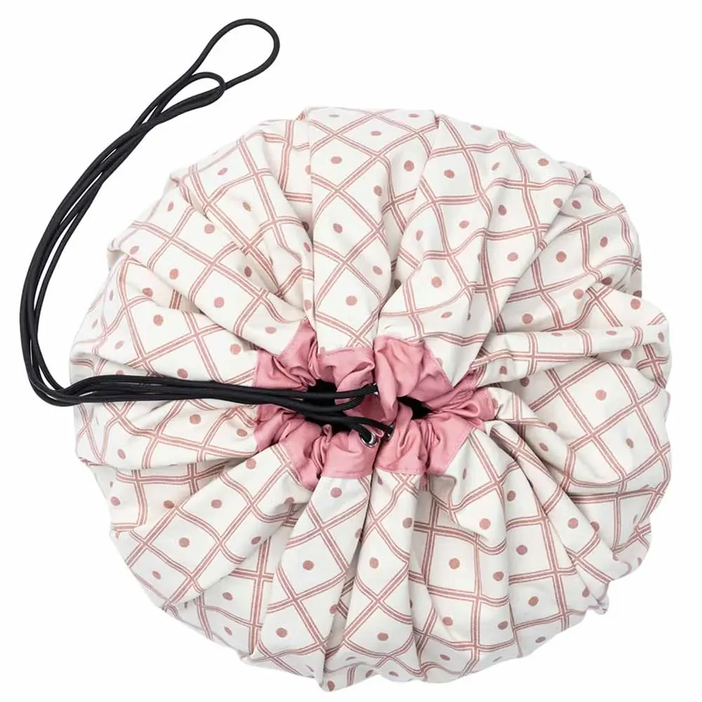 "Play & Go game bag print diamond coral image"