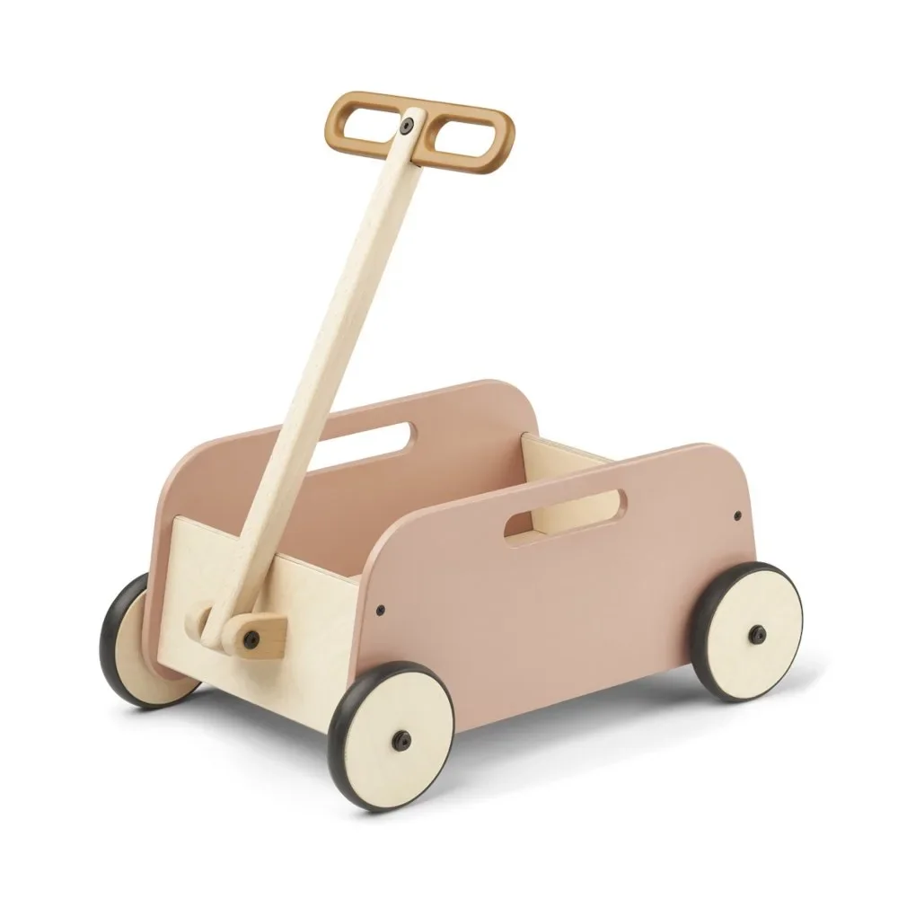 Liewood "Tyra" Hand pulling car Rosa/Caramel
