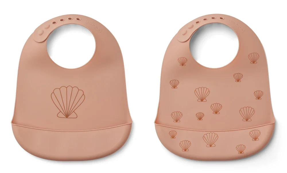 "Liewood silicone bib 2er Pack - Tilda, Color: Seashell Pale Tuscany image"