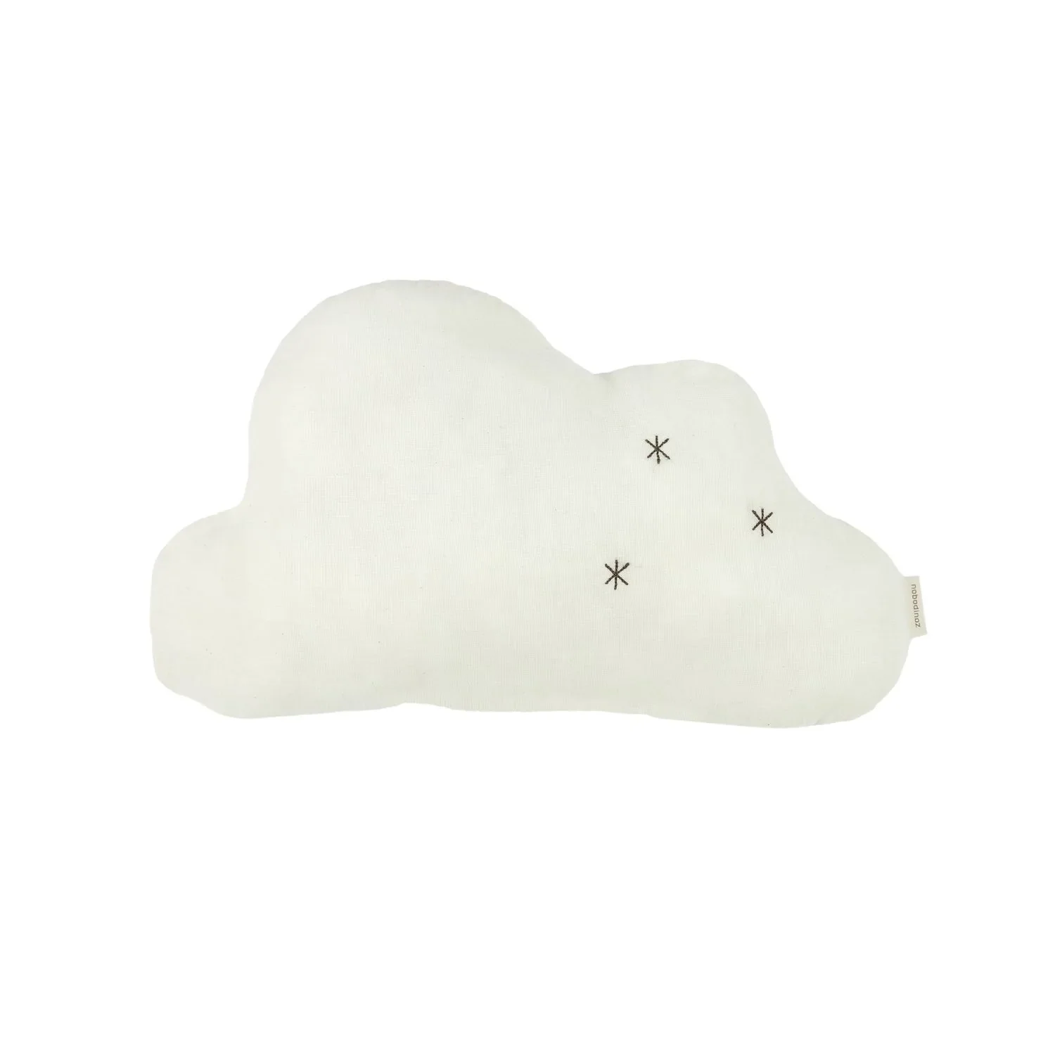 Nobodinoz WABI SABI Cloud Baby Pillow, 37 x 25 cm, Color: NATURAL